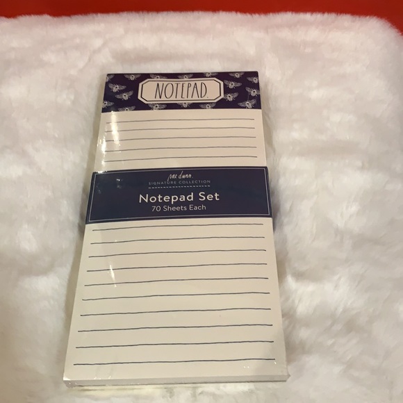 Rae Dunn Notepad Blue - Picture 4 of 4